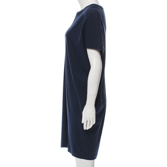 ❤️ Jil Sander Navy Short Sleeve Mini Dress Size L - Picture 2 of 3